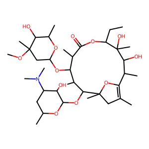 Erythromycin A enol ether structure