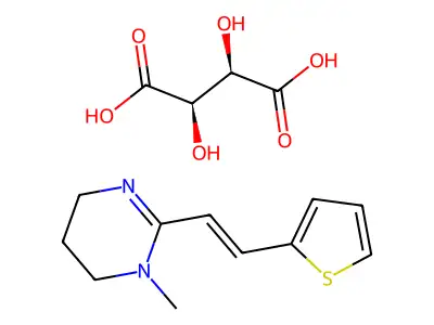 Pyrantel(tartrate) structure