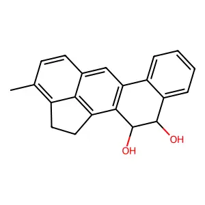 trans-3-Methyl-11,12-dihydrocholanthrene-11,12-diol structure