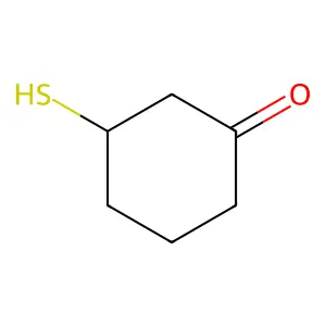 Cyclohexanone, 3-mercapto- structure