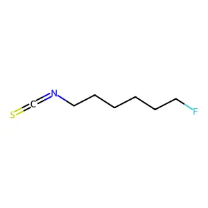 Isothiocyanic acid, 6-fluorohexyl ester structure