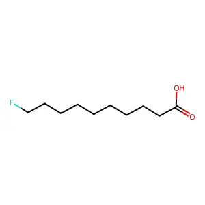 10-Fluoro-capric acid structure