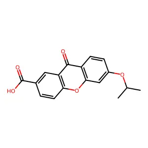 6-Isopropoxy-9-oxoxanthene-2-carboxylic acid structure