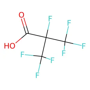 Perfluoroisobutyric acid structure