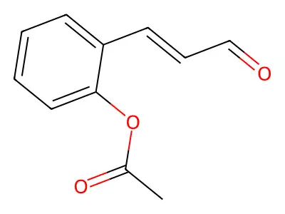 [2-(3-Oxoprop-1-enyl)phenyl] acetate structure