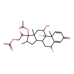 Diflorasone diacetate structure