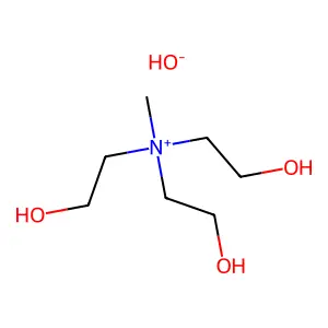Ethanaminium, 2-hydroxy-N,N-bis(2-hydroxyethyl)-N-methyl-, hydroxide (1:1) structure