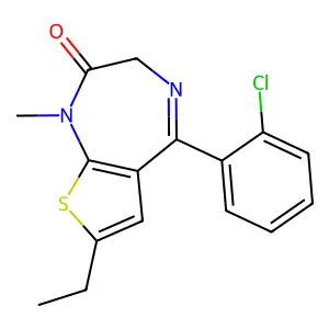 Clotiazepam structure