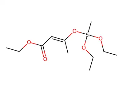 Ethyl 3-{[diethoxy(methyl)silyl]oxy}but-2-enoate structure