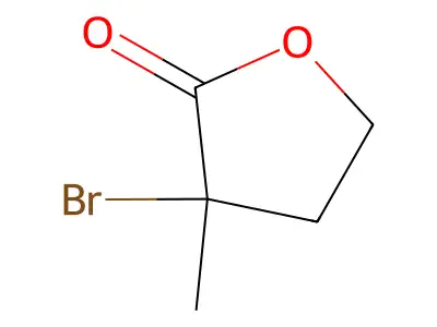 3-bromodihydro-3-methylfuran-2(3H)-one structure