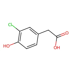 3-Chloro-4-hydroxyphenylacetic acid structure