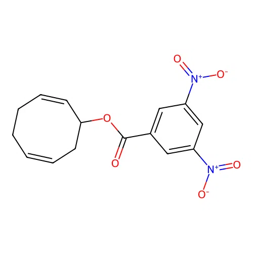 Cycloocta-2,6-dien-1-yl 3,5-dinitrobenzoate structure