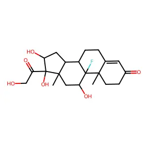 C21H29FO6 structure
