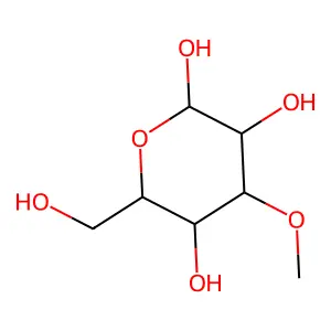 D-Glucoyranose, 3-O-methyl- structure
