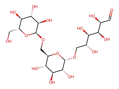 Isomaltotriose structure