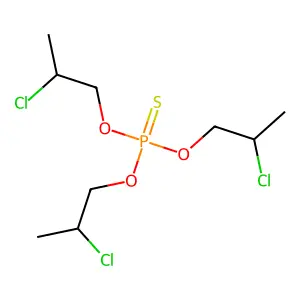 Tris(2-chloropropyl) thiophosphate structure