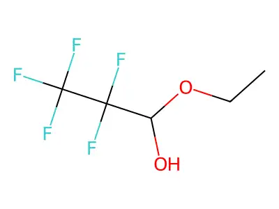 1-Propanol, 1-ethoxy-2,2,3,3,3-pentafluoro- structure