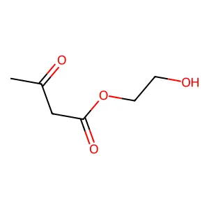 Butanoic acid, 3-oxo-, 2-hydroxyethyl ester structure