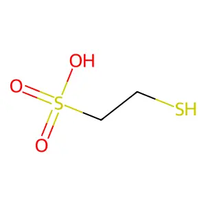 Mercaptoethanesulfonic acid structure