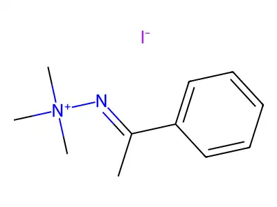 1,1,1-Trimethyl-2-(1-phenylethylidene)hydrazin-1-ium iodide structure