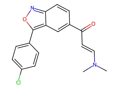 1-[3-(4-Chlorophenyl)-2,1-benzoxazol-5-yl]-3-(dimethylamino)prop-2-en-1-one structure