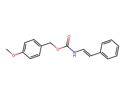 (4-methoxyphenyl)methyl N-(2-phenylethenyl)carbamate structure