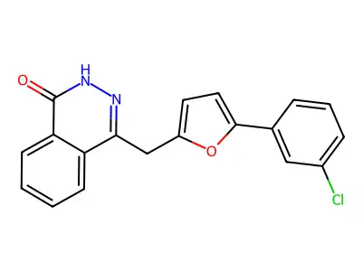 4-{[5-(3-chlorophenyl)-2-furyl]methyl}-1(2H)-phthalazinone structure