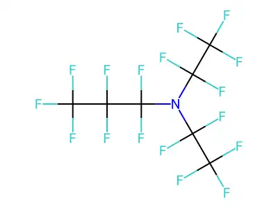 Perfluoro-N,N-bis(perfluoroethyl)propylamine structure