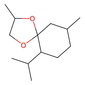 2,9-Dimethyl-6-(1-methylethyl)-1,4-dioxaspiro[4.5]decane structure