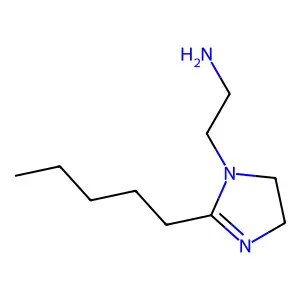 4,5-Dihydro-2-pentyl-1H-imidazole-1-ethylamine structure