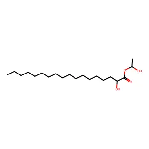 Octadecanoic acid, hydroxy-, 2-hydroxyethyl ester structure