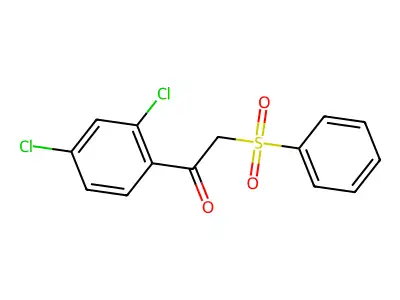 1-(2,4-Dichlorophenyl)-2-(phenylsulfonyl)-1-ethanone structure