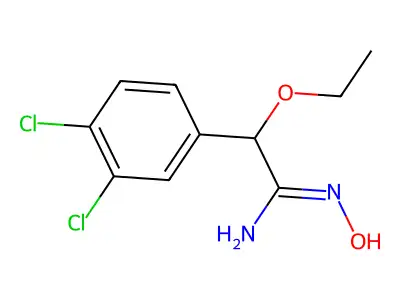 2-(3,4-dichlorophenyl)-2-ethoxy-N'-hydroxyethanimidamide structure