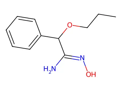 N'-hydroxy-2-phenyl-2-propoxyethanimidamide structure