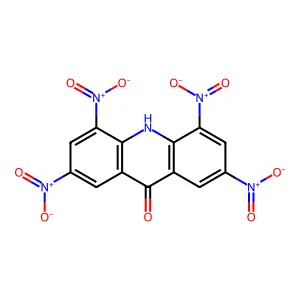 2,4,5,7-Tetranitroacridin-9(10H)-one structure