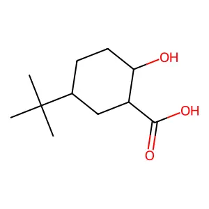 5-Tert-butyl-2-hydroxycyclohexanecarboxylic acid structure