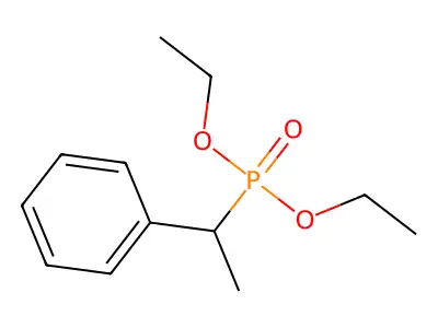 Diethyl P-(1-phenylethyl)phosphonate structure