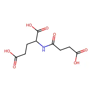 2-(3-Carboxypropanoylamino)pentanedioic acid structure