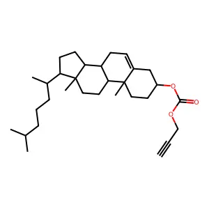 Cholest-5-en-3-ol (3beta)-, 3-(2-propyn-1-yl carbonate) structure