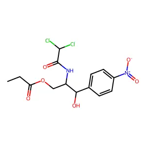 Chloramphenicol 3-propionate structure