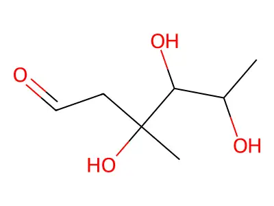 (3R,4R,5R)-hexane-1,3,4,5-tetrol structure