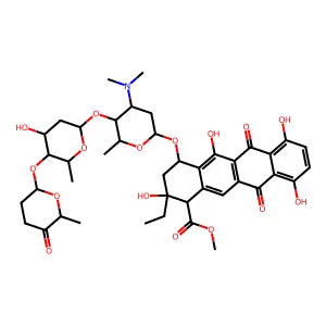 Cinerubine A structure