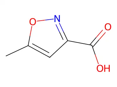 3-Methyl-5-isoxazolecarboxylic acid structure