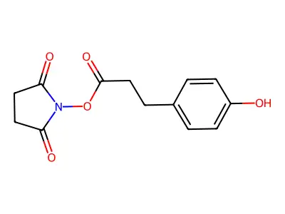 N-Succinimidyl 3-(4-hydroxyphenyl)propionate structure