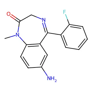 7-Aminoflunitrazepam structure