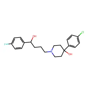 4-(4-Chlorophenyl)-alpha-(4-fluorophenyl)-4-hydroxy-1-piperidinebutanol structure