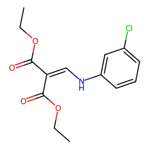Diethyl [(m-chloroanilino)methylene]malonate structure