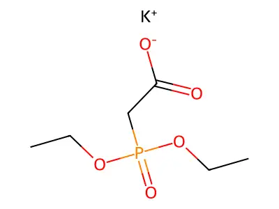 Potassium 2-diethoxyphosphorylacetate structure