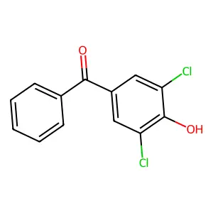 3,5-Dichloro-4-hydroxybenzophenone structure