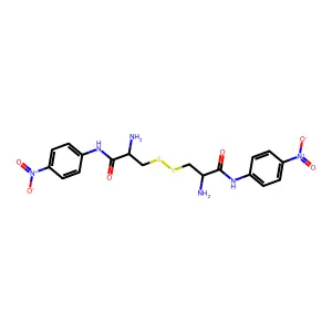 Cystine-bis-4-nitroanilide structure